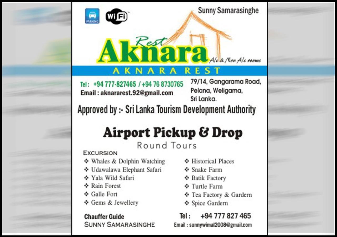 Aknara Rest Hotel Weligama Bagian luar foto